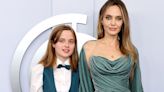 Angelina Jolie and Daughter Vivienne Matched in Jewel Tones on the Tony Awards Red Carpet