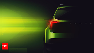 Skoda sub-4 metre SUV teased again: Launch and design details revealed - Times of India