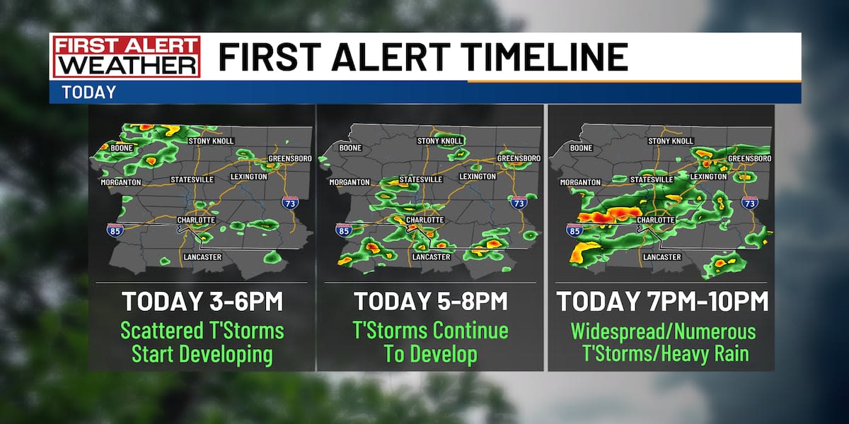 Heavy rainfall and thunderstorms could lead to flash flooding