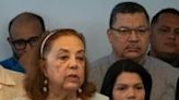 Venezuela's presidential candidate for the Plataforma Unitaria Democrática (PUD) Corina Yoris speaks during a press conference in Caracas, Venezuela