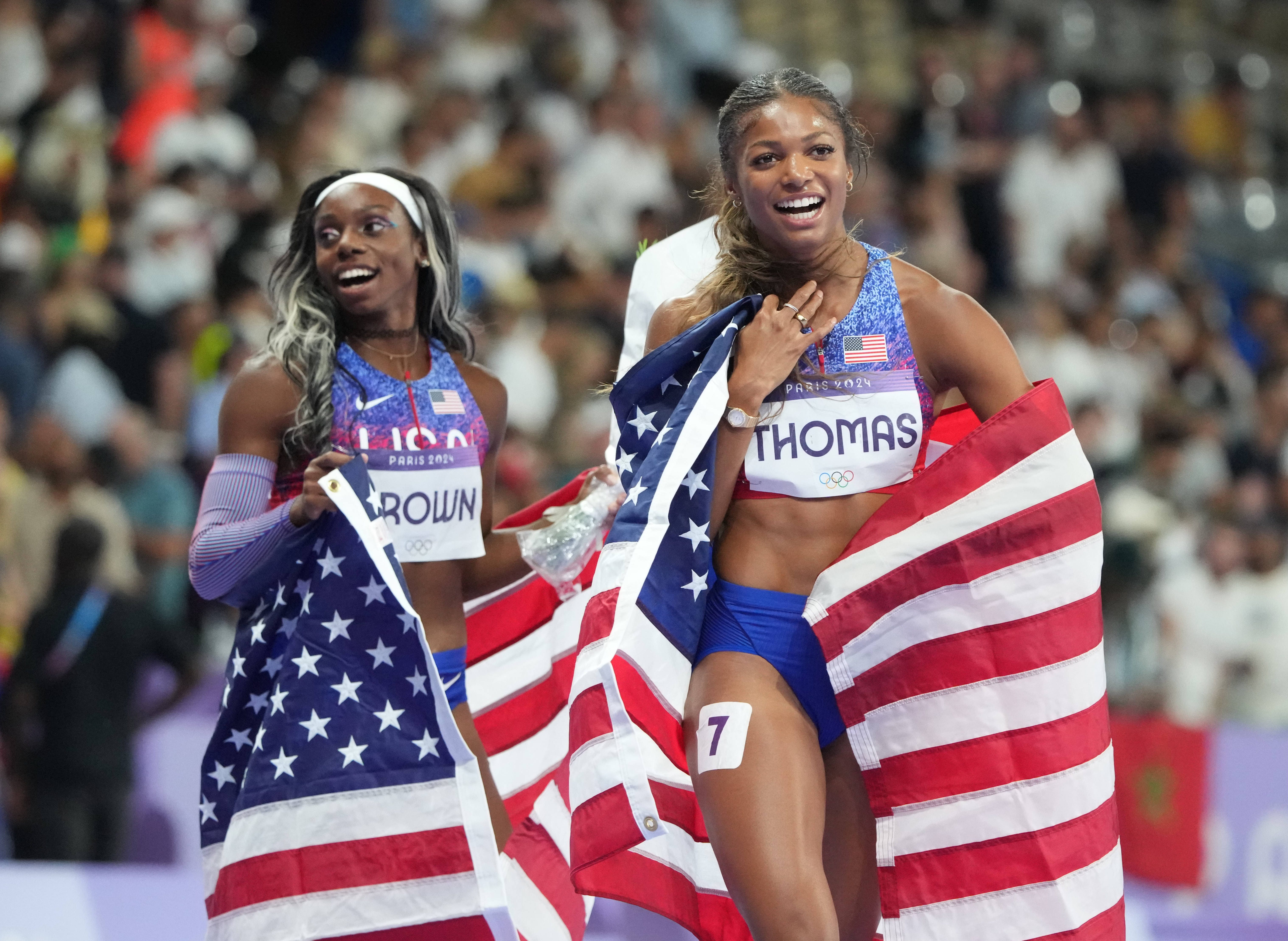 Paris Olympics highlights: Gabby Thomas, Cole Hocker golds lead USA's banner day at track