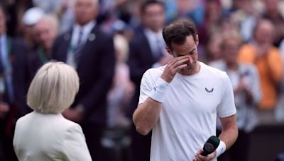 Andy Murray’s long farewell begins in tears after fitting Wimbledon ceremony