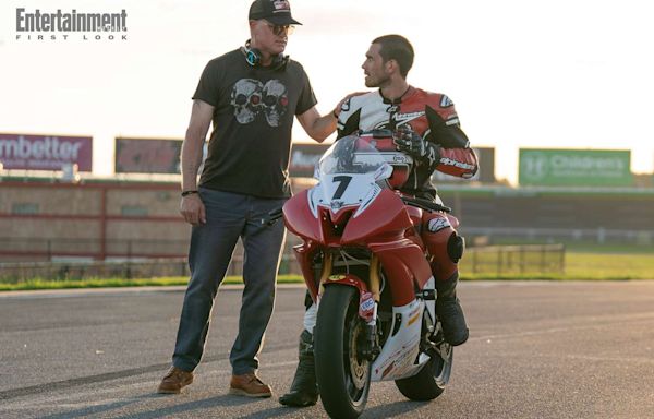 Eric Dane teaches KJ Apa how to race motorcycles in first look at 'One Fast Move' (exclusive)