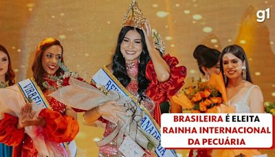 Exame retal em vacas, desfile de 12 km e prova de ordenha: como brasileira foi eleita 'Rainha Mundial da Pecuária'