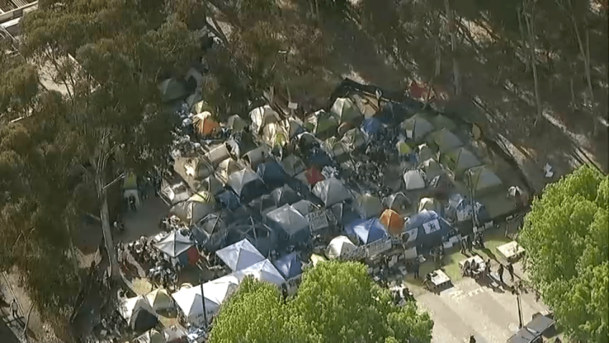 Pro-Palestinian encampment on UC San Diego campus continues for third day
