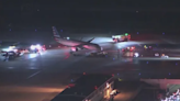 American Airlines plane and bus collide at LAX airport, 5 people hurt