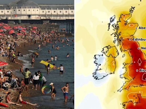 UK to hit scorching 31C today as hot weather maps show list of hottest areas