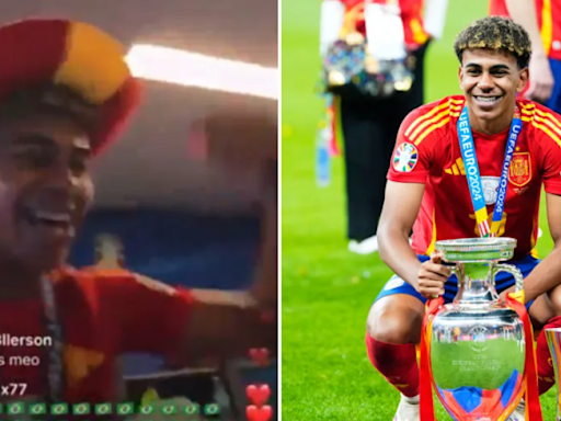 Spain star films naked team-mates to half a million fans after Euro 2024 final