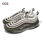 Nike 休閒鞋 Air Max 97 SE 男鞋 軍綠 米白 氣墊 麂皮 FB9619-001