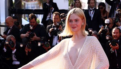 Elle Fanning Channels ’70s Vibes in a Gucci Gown at Cannes