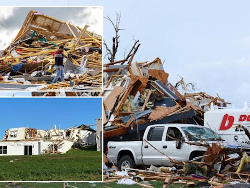 Residents begin rummaging through rubble after tornadoes hit parts of Midwest