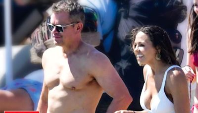 Junto a su mujer argentina y sus hijas, Matt Damon disfruta de unas soñadas vacaciones en Mykonos
