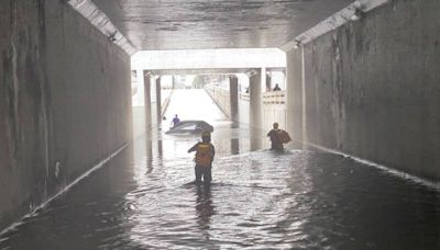 豪雨襲苗縣！多處雨量全國前10 轎車誤闖淹水地下道險滅頂