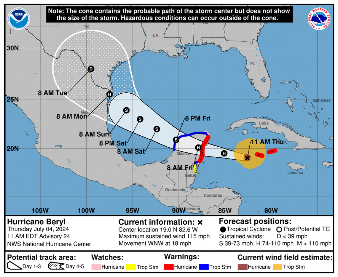 Missing roofs and flooded streets in Jamaica as Category 3 Hurricane Beryl moves on