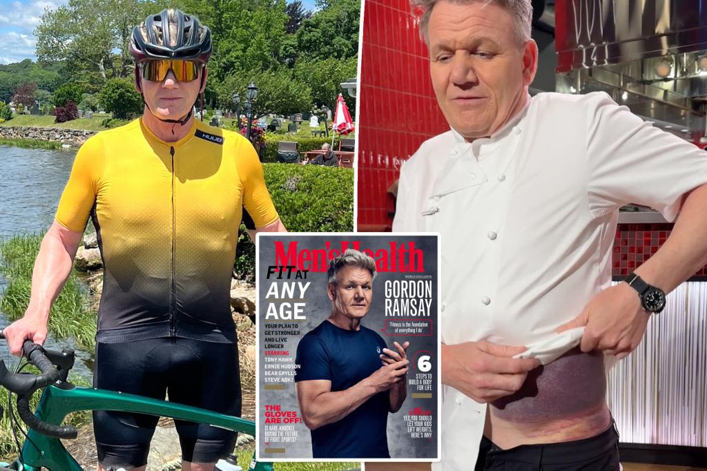 Gordon Ramsay details exactly what caused his scary bike accident that left half his body bruised