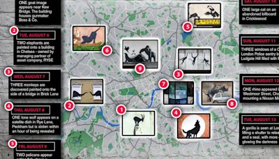 Map shows where to find Banksy's best graffiti after spate of new London artwork