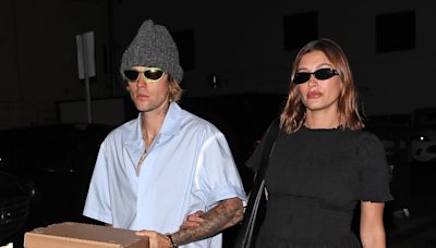 Pregnant Hailey Bieber Tries The Bubble Skirt Trend For A Summer Date Night