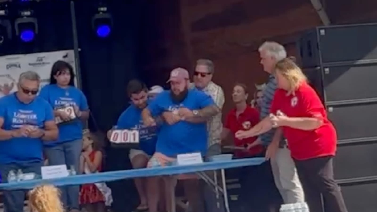 New Hampshire Gov. Chris Sununu saves choking man in lobster roll eating competition