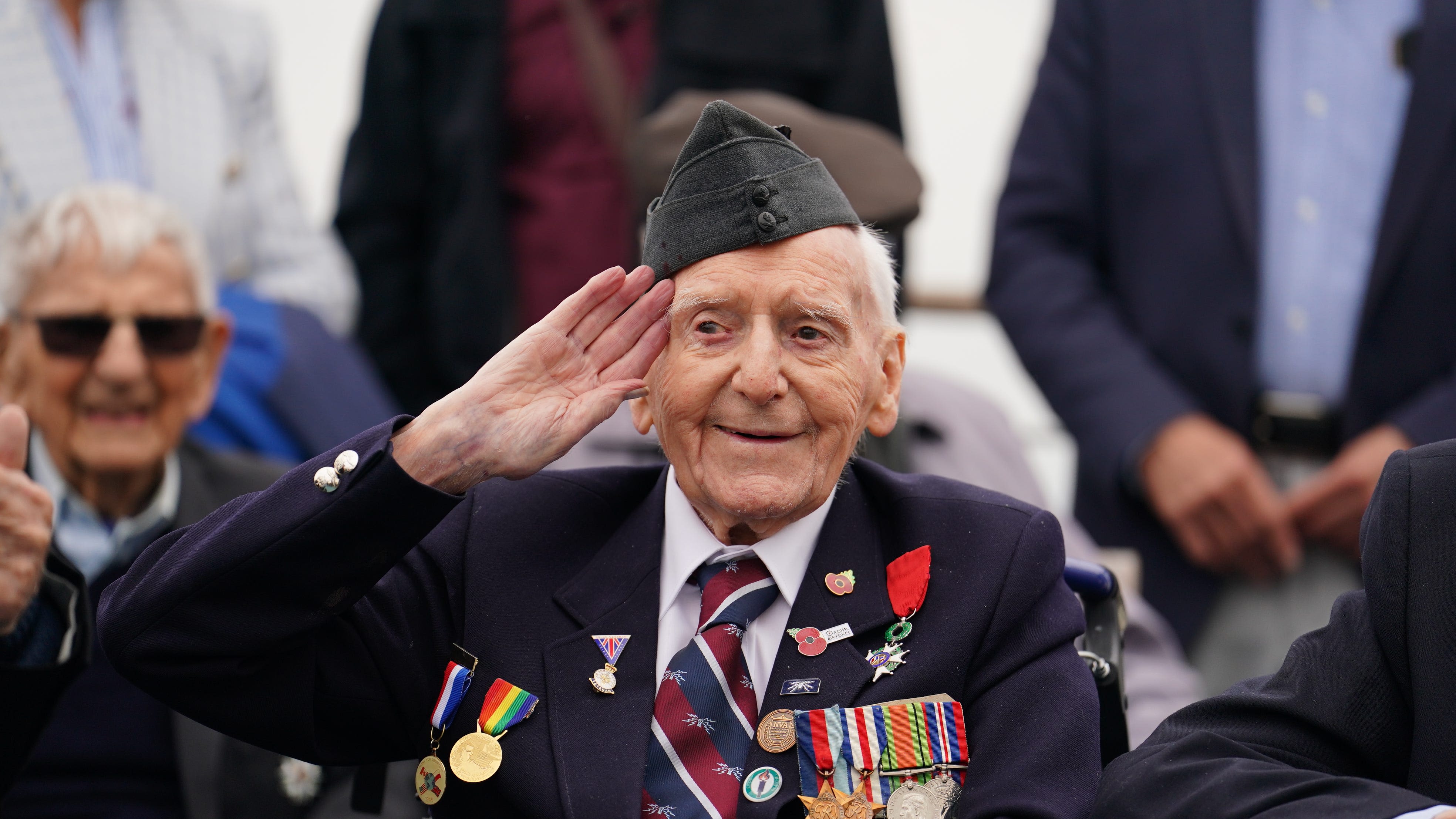 King, Queen and Prince of Wales join veterans to mark 80th anniversary of D-Day