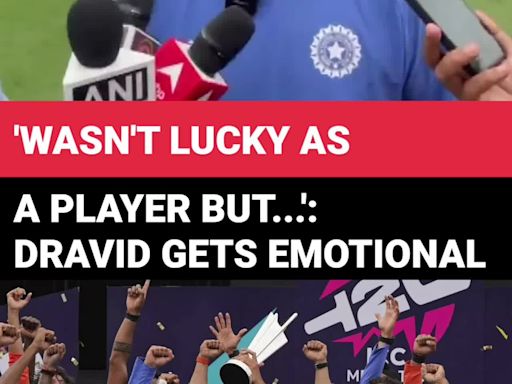 'Wasn't Lucky As Player But...': Rahul Dravid Gets Emotional After India's T20 World Cup Win | News - Times of India Videos