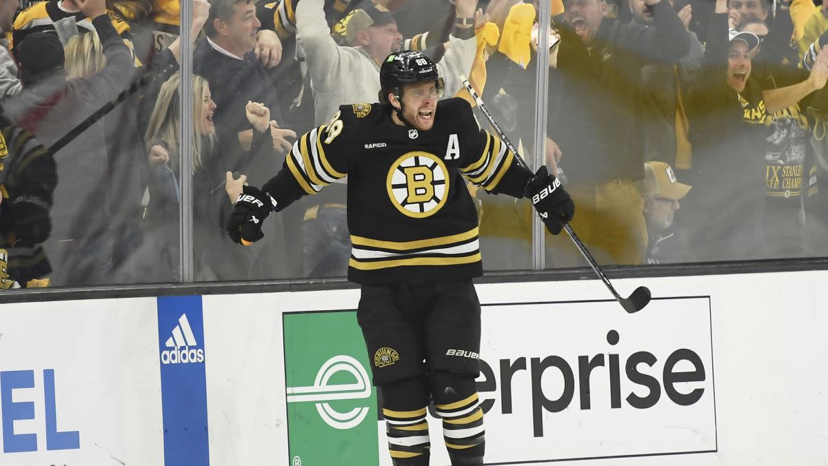 This mic'd up video of David Pastrnak after Game 7 OT goal is great