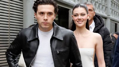 Brooklyn Beckham channels his dad's infamous leather look for Paris FW