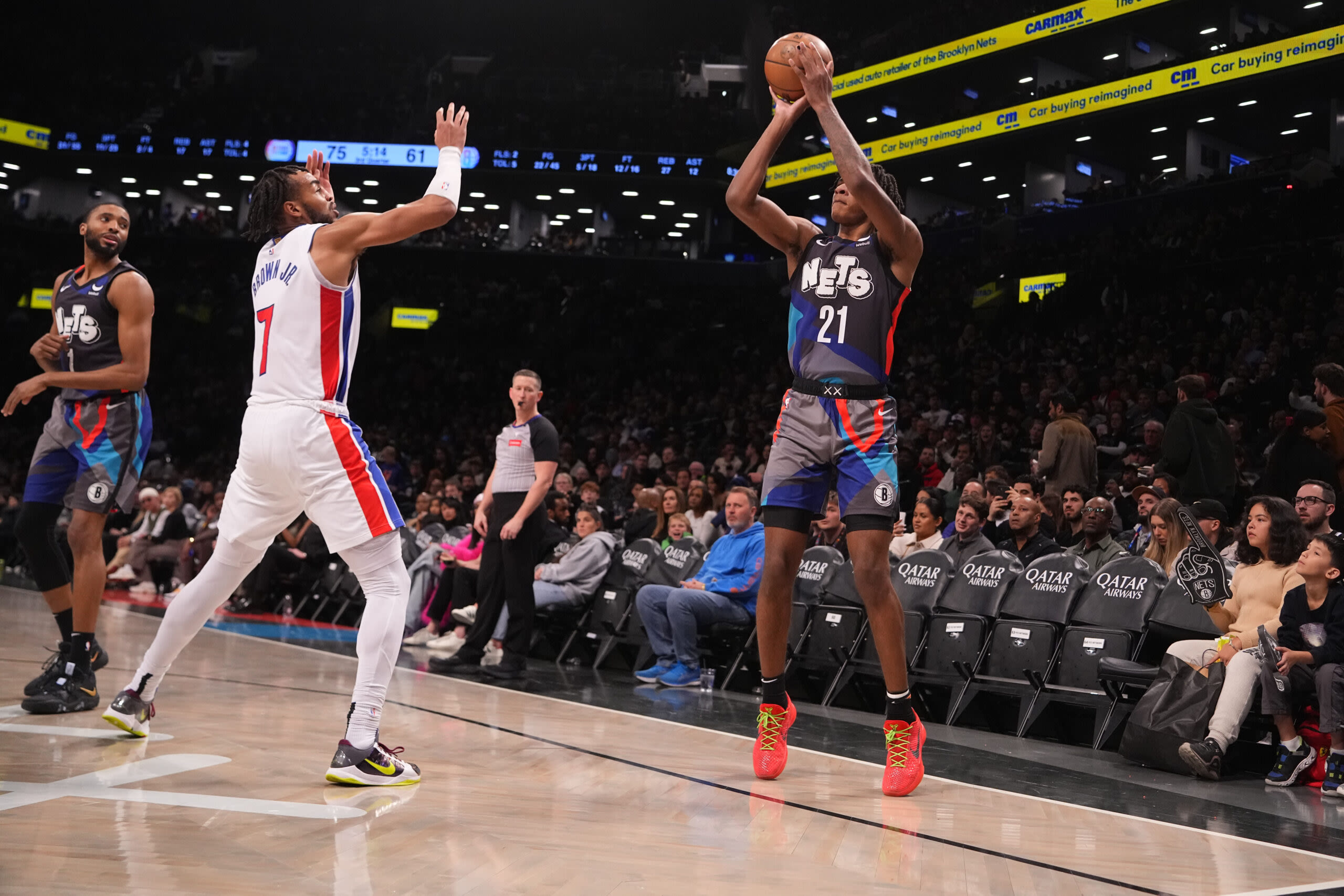 Nets’ Noah Clowney discusses Nic Claxton re-signing, what duo could look like