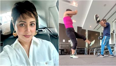 Hina Khan shares workout video post breast cancer surgery: Doing what I promised