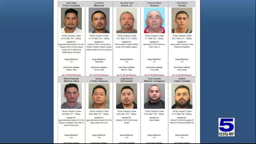 Governor Abbott launches top 10 most wanted fugitive migrants