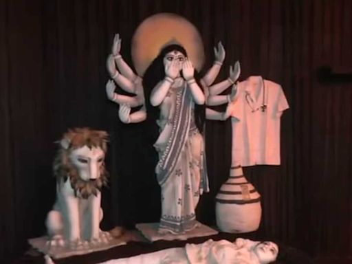 'Lajja'-themed pandal at Durga Puja celebrations in Kolkata after RG Kar rape-murder case