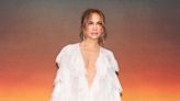 Jennifer Lopez Wears a $24K Plunging White Ruffled Cape as a Gown at ‘Atlas’ Premiere in Mexico City