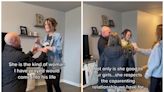 A TikToker is being praised for filming her ex-husband's proposal and welcoming his fiancée to their blended family