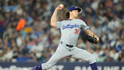 Tyler Glasnow leaves with cramping late, but still wins Dodgers’ 6th straight