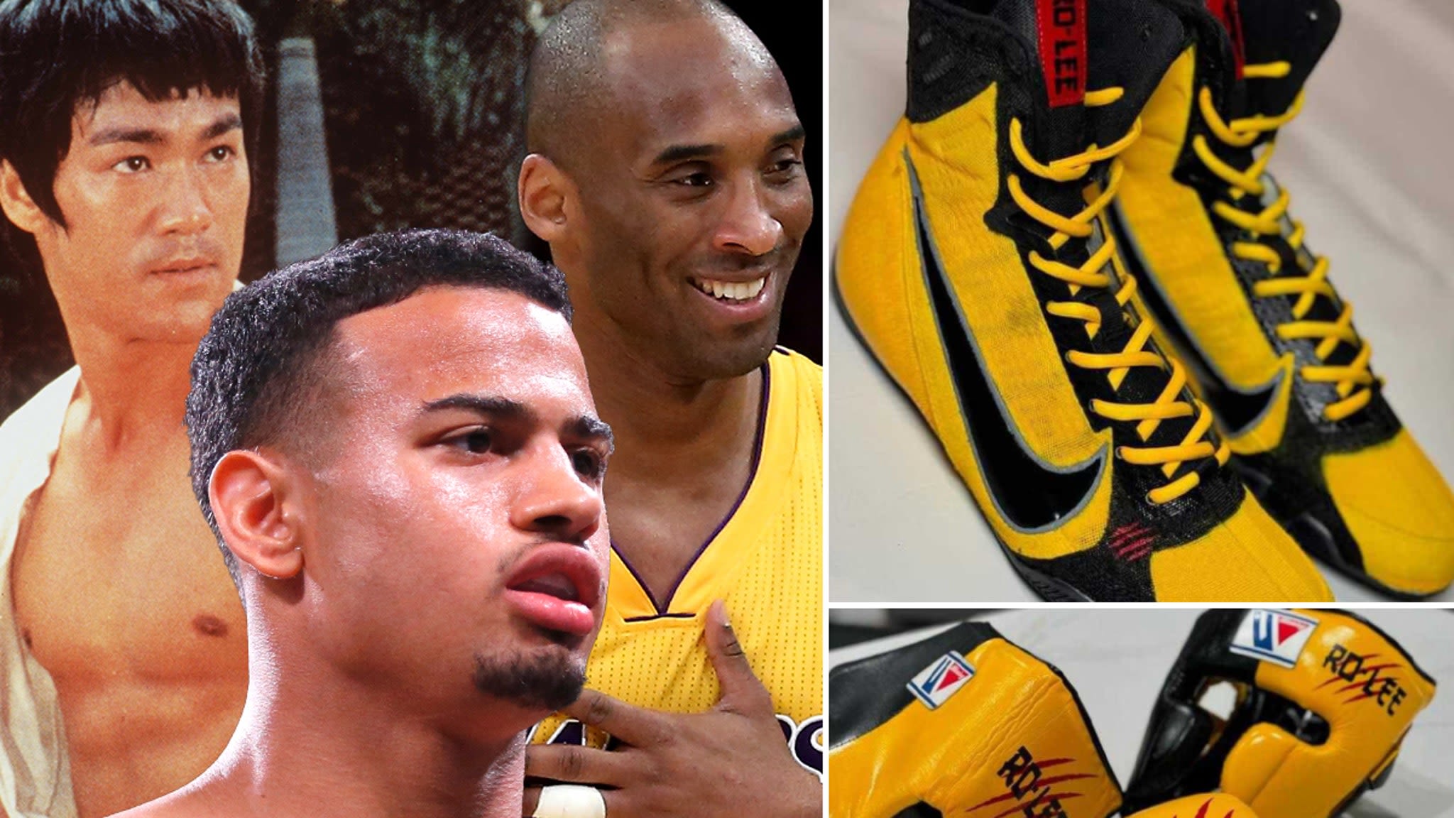 Boxing Star Rolly Romero Cops Custom Bruce Lee, Kobe Bryant Gear For Fight