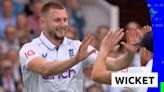 England v West Indies video: Gus Atkinson strikes with his second ball