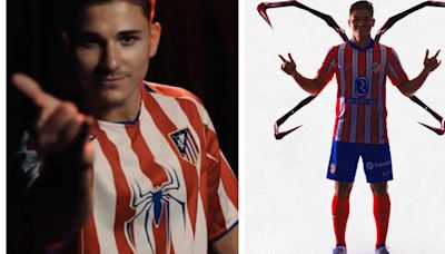 ¡Es cine! La presentación de Julián Álvarez en modo superhéroe con una camiseta muy especial