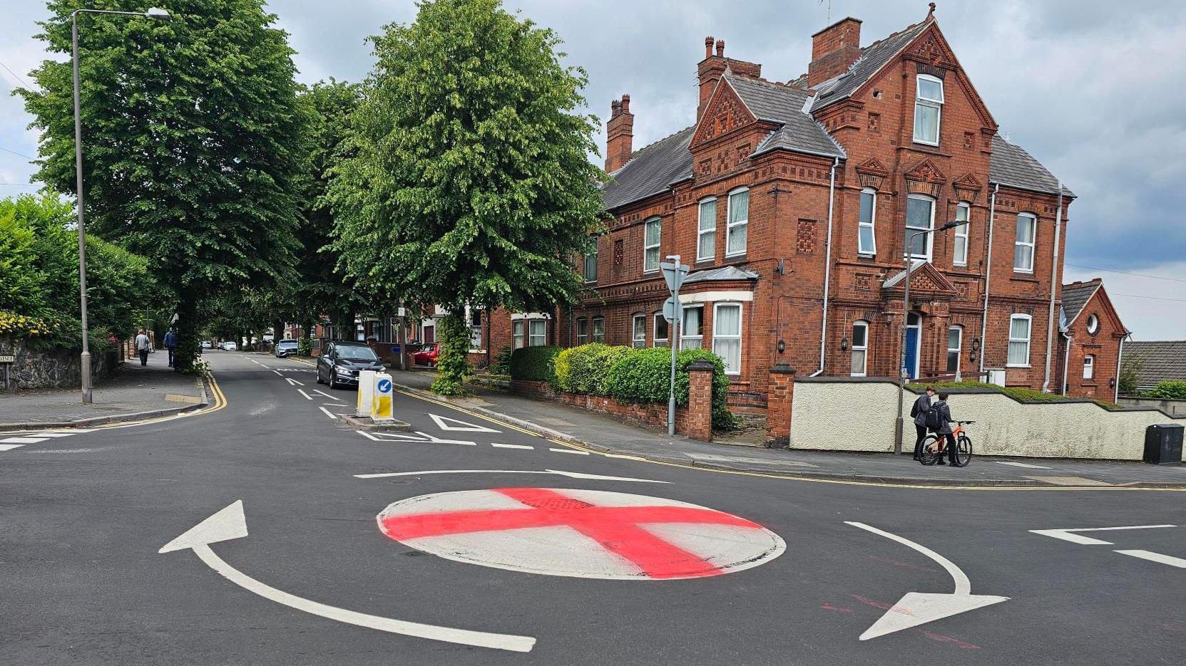 Roundabout repaint is 'a bit of fun' say residents