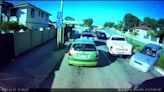 WATCH: Driver crosses median strip to hit car car behind him in bizarre accident