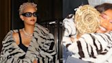 Rihanna Rocks Zebra Print During Night Out With Bestie Melissa Ford