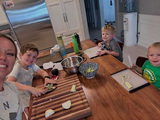 Dylan Dreyer Shares Sweet Mom Moment of All 3 Sons Helping Prepare Dinner: 'A Little Delayed but Who Cares'