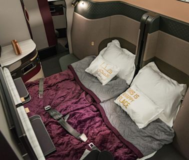 Travelers say Qatar Airways has the best business class, thanks to its QSuite with sliding doors and double beds: See inside