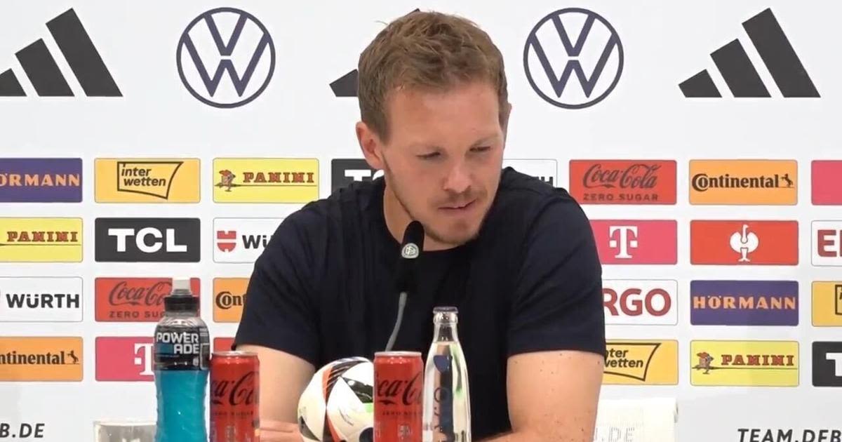 Julian Nagelsmann fights against his tears