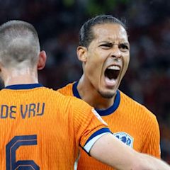 Virgil van Dijk reacts to facing England in Euro 2024 semi-final