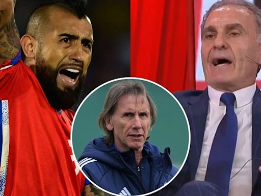 Óscar Ruggeri defendió a Ricardo Gareca y arremetió contra Arturo Vidal: “No puede dirigirse así al entrenador”