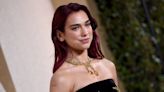 Dua Lipa wore a dress with gold and diamond bones to the Golden Globes