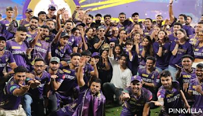 WATCH: Shah Rukh Khan kisses Gautam Gambhir's forehead; shares heartwarming moments with Harshit Rana, Rinku Singh after KKR’s IPL win