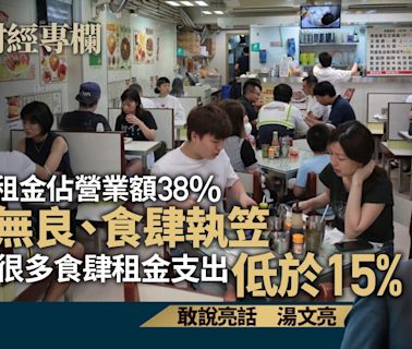 KOL話業主無良租金重皮、食肆執笠 但唔知租金僅佔營業額15%