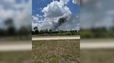 Firefighters combat 6-acre brush fire on North Tamiami Trail at Littleton Road