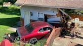 Car crashes into pool house in Joplin’s Wildwood Neighborhood, driver no where to be found