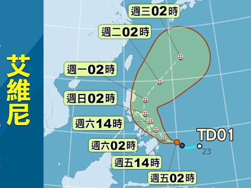 颱風艾維尼估今晚生成！下波鋒面更猛「豪雨彈升級」 週末天氣曝│TVBS新聞網